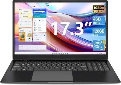SGIN Laptop Computer, 17 inch Laptop with Intel Core i3-5005U Processor, 4GB DDR - Image 1 of 4
