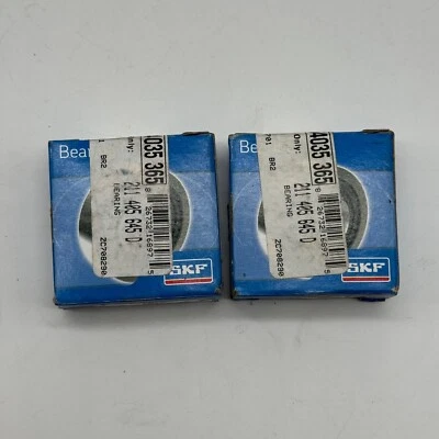(2) Par de cojinetes de rueda exterior delanteros SKF 211405645D Porsche Audi Volkswagen Foto 1 de 4