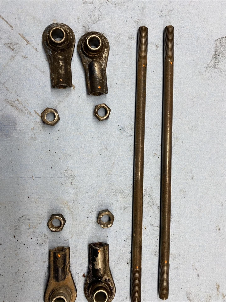 1972 - 1976 Vintage Polaris Colt 250 340￼ ￼Apallo? steering Rods Rod Ends  Good. - Image 1 of 4