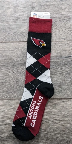 Arizona Cardinals Argyle Unisex Crew Cut Socks - One Size Fits Most Cover