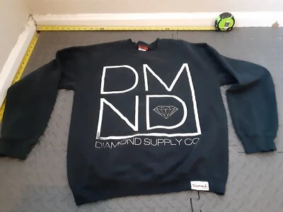 Suéter negro mediano Diamond Supply Co para mujer #S182 Foto 1 de 4