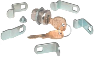 Compx Security C8730 Mailbox Lock MULTI-CAM w/keys Bright Nickel - Picture 1 of 3