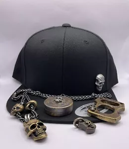 Steel Flame Silver Darkness Yupoong SnapBack EDC verstellbare Mütze - Bild 1 von 6