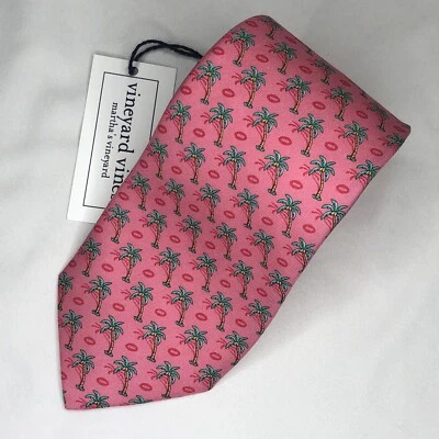 VINEYARD VINES Tie NFL Super Bowl LIV Football Pink NWT - Image 1 of 4