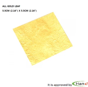 Korea 24K 100% Pure Gold DIY Foil Leaf Paper Food Decors Edible Gilding Crafts - Picture 1 of 7