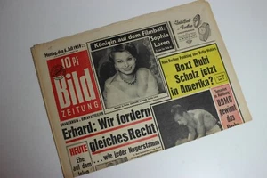 BILDzeitung 06.07.1959 Juli 6.7.1959 Geschenk 61. 62. 63. 64. 65. Geburtstag - Picture 1 of 2