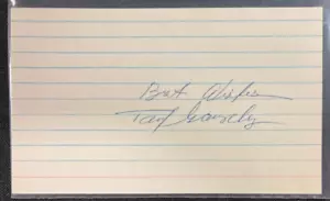 PLAYED 1960-'71! BASEBALL SIGNED 3X5 CARD TONY GONZALEZ W/COA JSA AVAILABLE CF - Picture 1 of 2