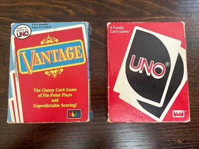 Juegos de cartas vintage Uno 1983 y Vantage 1985 Foto 1 de 4