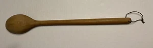 ANTIQUE PRIMITIVE 21" LONG HANDLE WOODEN SPOON RUSTIC FARMHOUSE KITCHEN DECOR - Picture 1 of 4