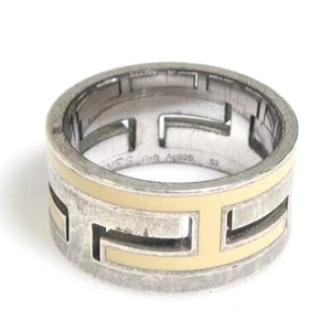 Echter HERMES Move H Ring Silber/Creme Silber 925/Emaille - H30945A - Bild 1 von 8