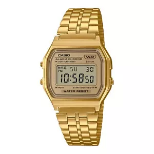 Orologio CASIO A158WETG-9AEF Acciaio Gold Digitale Chrono Alarm Unisex VINTAGE - Bild 1 von 1