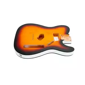AE Guitars® T-Style Alder Guitar Body Sunburst and White Sides - Picture 1 of 7