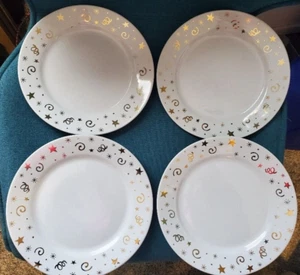 The Pampered Chef Simple Additions Dessert Plate Set of 4 - Picture 1 of 5