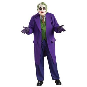 Hommes Officiel Dc Dark Knight Joker Villain Déguisement & Masque Adulte