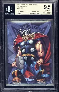 2013 Marvel Fleer Retro Ultra Stars THOR Avengers #5 BGS 9,5 Edelstein neuwertig POP 2 SSP - Bild 1 von 2