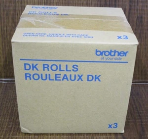 BROTHER DK-1203 DK File Folder Labels Rolls Lot of 3 GENUINE NEW SEALED - Picture 1 of 2