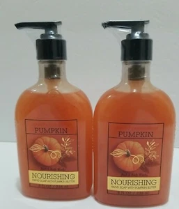 2 BATH & BODY WORKS SWEET CINNAMON PUMPKIN HAND SOAP 8 Oz WITH PUMPKIN BUTTER  - Picture 1 of 4