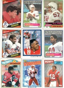 Lote de 60 tarjetas vintage de los New England Patriots, Fryar, Grogan, Hannah, Haynes, más - Imagen 1 de 8