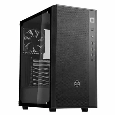 Silverstone SST-FAR1B-G (Black) FARA R1 Tempered Glass MATX/Mini-ITX Chassis - Image 1 of 4