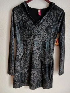 Apple Bottoms Women’s Snakeskin Hoodie Long sleeves Top Size XL Juniors NWT - Picture 1 of 7