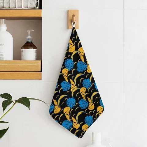 2pcs San Diego Chargers Hand Towel Soft Towel Kitchen Towel Print Towels 11.8" Cover