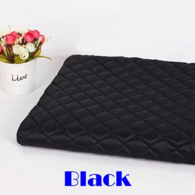 Tela acolchada de polialgodón con respaldo de nailon en forma de diamante acolchado costura hágalo usted mismo Foto 1 de 4