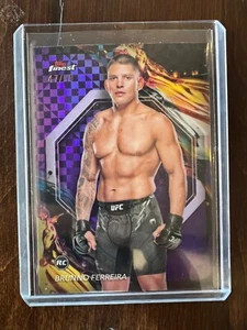 2024 Topps Finest UFC #115 Brunno Ferreira Uncommon /99 Purple Check Refractor - Bild 1 von 2