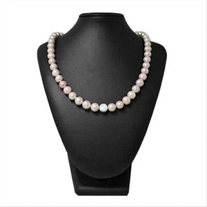 PINK SÜSSWASSER PERLENFADEN MIT ZIRKONIA KUGEL UND 925 SILBER VERSCHLUSS - PERLE - Bild 1 von 2