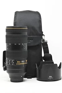 Nikon Nikkor AF-S 70-200mm f2.8 E FL ED VR Lens w/Case+ Hood - Picture 1 of 13