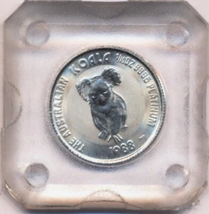 1/10 oz 15$ Australien Platinmünze Koala 1988 in Kapsel, Ko0317 - Picture 1 of 2