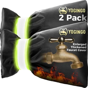 Outdoor Faucet Covers for Winter Freeze Protection, Hose Bib Covers for Winter, - Picture 1 of 12