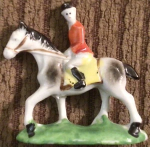 Fox Hunt Hunting Figurine Made Japan - Picture 1 of 4