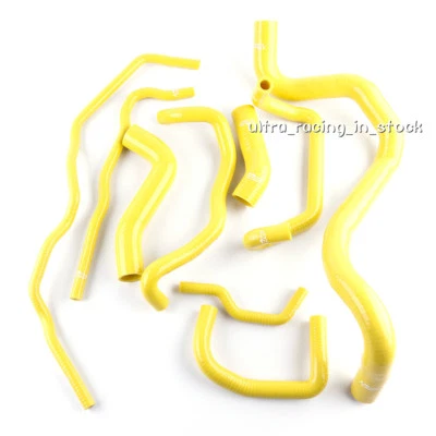 For VOLKSWAGEN VW GOLF GTI MK4 1.8T 00-06 Yellow Silicone Radiator Water Hoses - Image 1 of 4