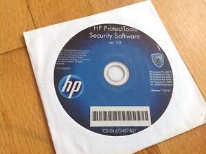 NEW Windows 7  Genuine HP  DVD blue protect tools security software 7.0 