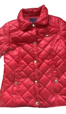 Jaqueta feminina Tommy Hilfiger tamanho 8/10, vermelha. - Imagem 1 de 4