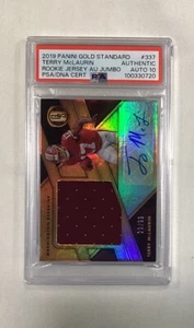 TERRY MCLAURIN 2019 GOLD STANDARD JERSEY /99 AUTOGRAPH ROOKIE CARD PSA AUTO 10 - Picture 1 of 3