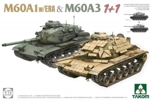 Takom 1/72 M60A1 con tanque de batalla principal ERA y M60A3 - Imagen 1 de 1