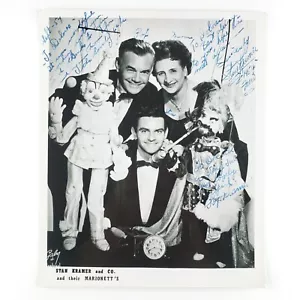 Stan Kramer Puppeteer Signed Photo 1950s Autographed Marionette Puppet Show B431 - Picture 1 of 5