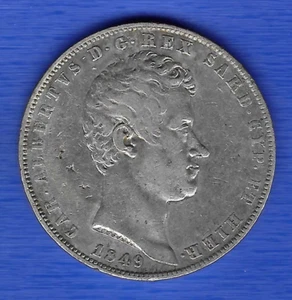 Sardinia 5 lire 1849 - Picture 1 of 2