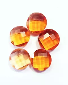 Loose Gemstone Brazilian Orange Topaz 35.55 Ct/ 5 pcs With Free Gift - Picture 1 of 5