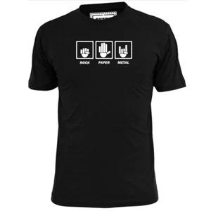 Camiseta de metal de papel rock para hombre parodia musical pesada - Imagen 1 de 2