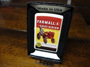 FARMALL A CULTI-VISION TRACTOR ZIPPO LIGHTER MINT 2010 - Picture 1 of 4