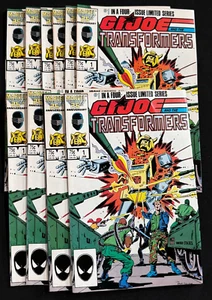 10 G.I. Joe and the Transformers #1 Marvel Comic Book Lot 1987 Mid Grade - Picture 1 of 9