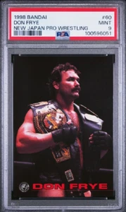 Tarjeta de novato Bandai New Japan Pro Wrestling #60 1998 Don Frye RC PSA 9 UFC HOF - Imagen 1 de 4