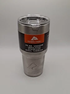 Nuovo bicchiere Ozark Trail 30 oz tazza da viaggio in acciaio inox isolato sottovuoto - Foto 1 di 4