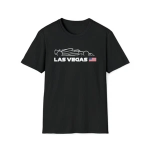 [USA] Las Vegas F1 Formula One Racing Silhouette T-Shirt Tee - Picture 1 of 7