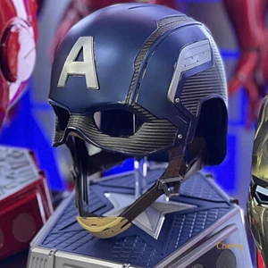 1:1 Captain America WEARABLE Helmet Avengers Captain Display Props in STOCK Gift - Picture 1 of 16