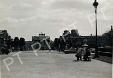 Vintage 1950s Original Photo Paris France Arc de Triomphe Street View 1954 #2