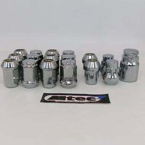 16x M12 x 1.5 Replacement Wheel Nuts & Locks Silver Ford Cars 19mm Hex - Picture 1 of 2