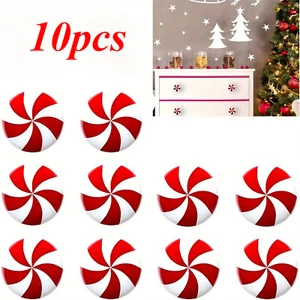 10/20/30 piezas Cubiertas de tiradores de gabinete de dulces de Navidad Decoración de perillas para casas de vacaciones - Imagen 1 de 18